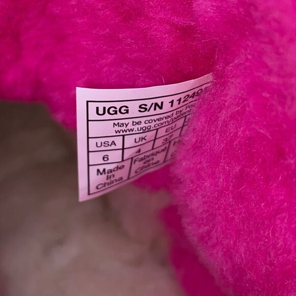 Ugg Women’s Classic Mini Tiger Flower Boots Pink/Yellow  |  Size: 6 - Picture 11 of 14